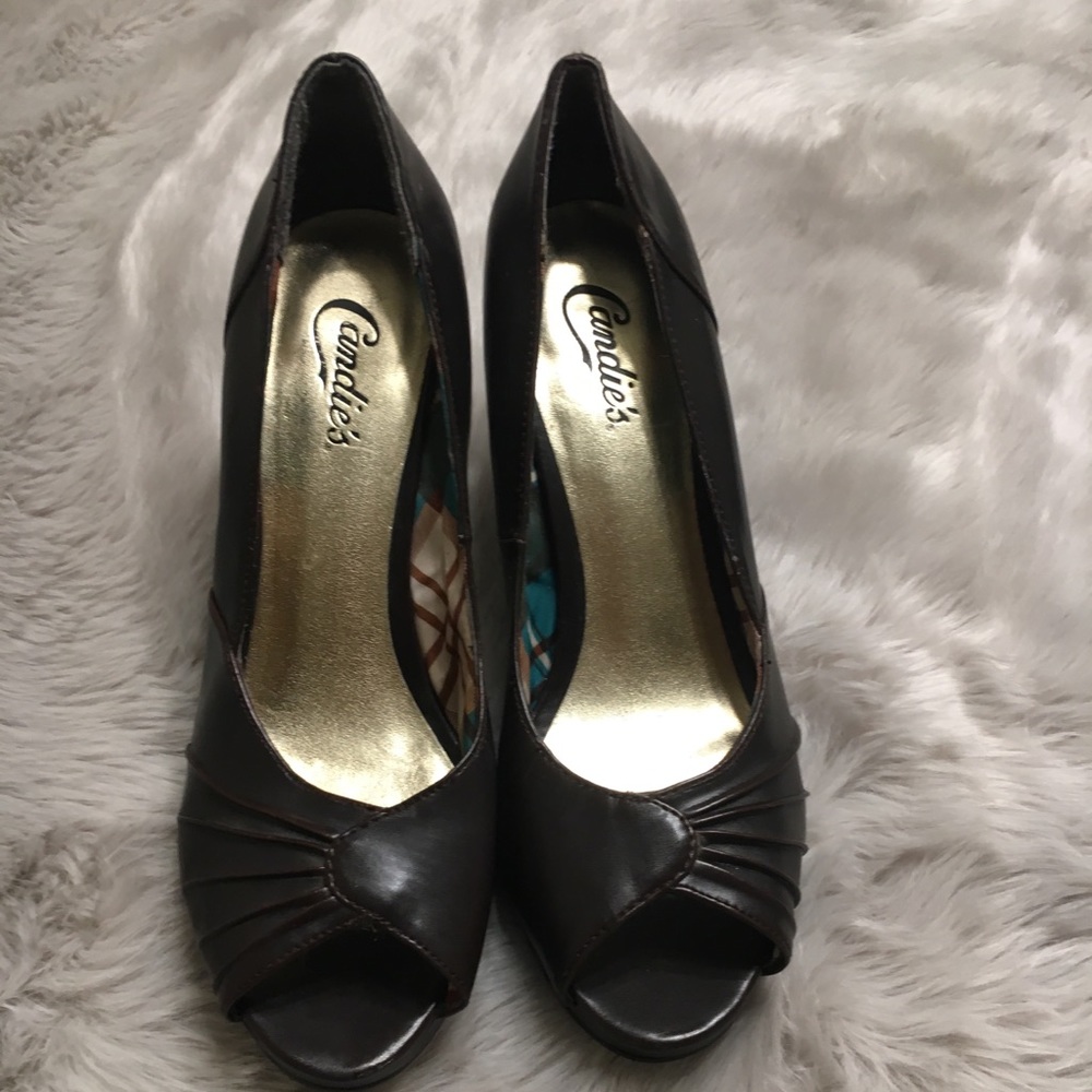 Candies Peep Toe Heels